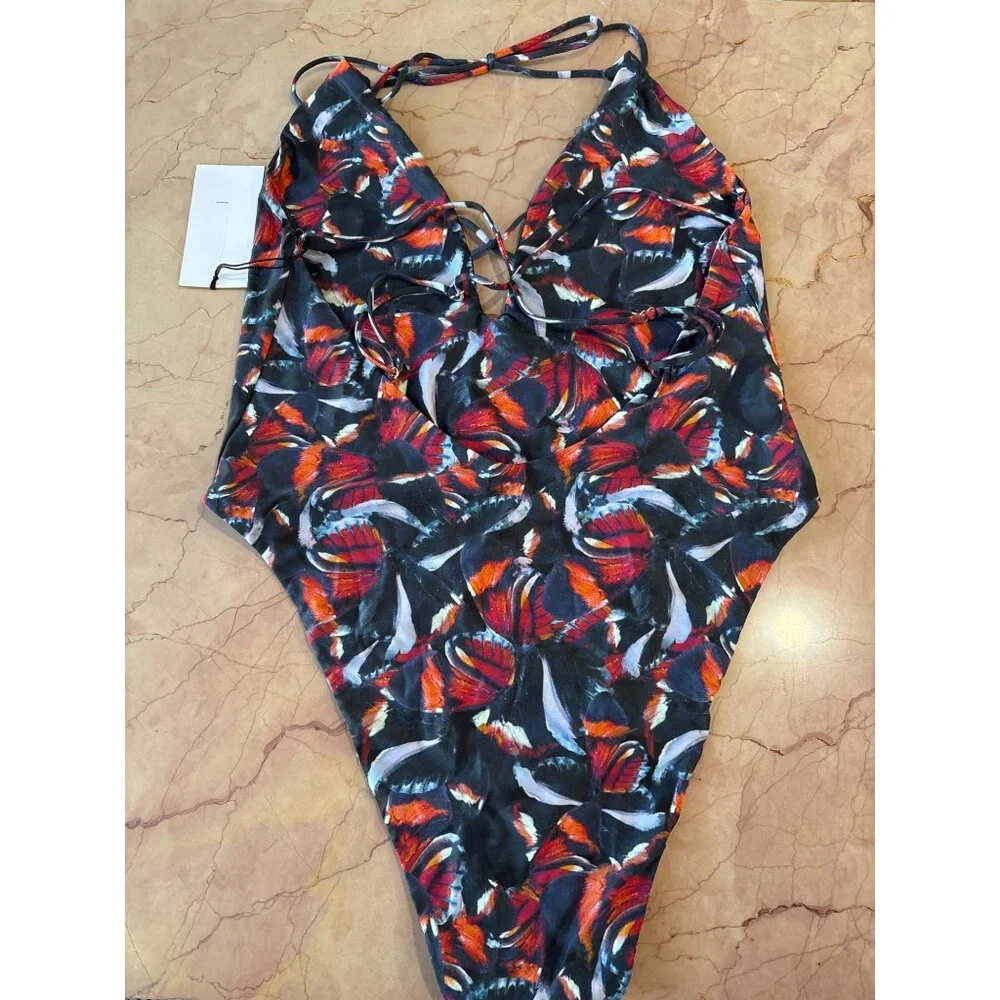 lovewave The Sakuri One Piece in Red Butterfly X-Large New Womens Swimsuit